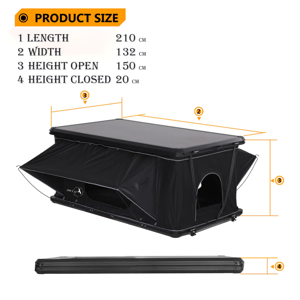 Rooftop Tent - Hard Case - Compact Crusader