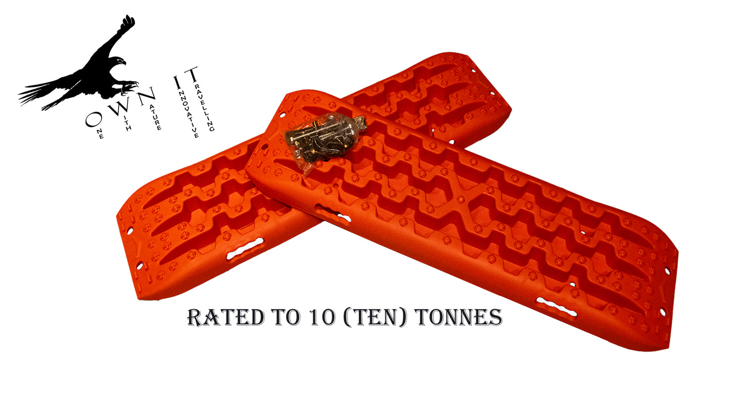 Pair - Own It Recovery Tracks with Mounting Bolt & Clamp Set